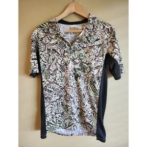 Brush Country Camo Polo Shirt Mens M Green Stretch Performance Golf Hunting